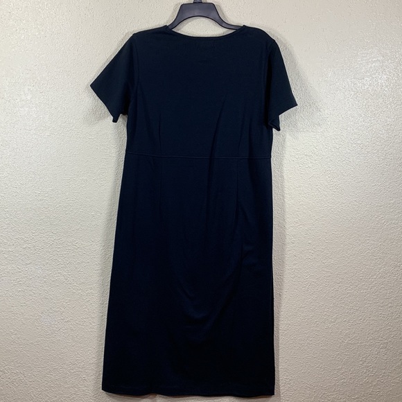 Draper's & Diamonds Black Dress w/Multi-Color Buttons M Petite - Picture 7 of 10